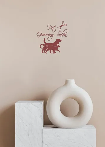 Miniatura 2 de Wall Decals Dog Cat Accessories Vinyl Decal Pet Grooming Salon Sticker Pet Shop Puppy Pets Animals Home Art Kids Nursery Decor Interior Design KT171