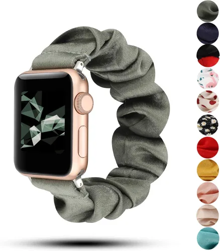 Miniatura 11 de Correas para mujer compatibles con Apple Watch Band de 1.5, 1.57, 1.65 y 1.73 pulgadas, lindo diseño estampado, pulseras de repuesto para iWatch