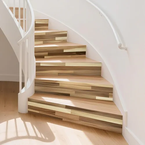Miniatura 9 de PLIGREAT 15 tiras de calcomanías de Navidad para escaleras, despegar y pegar pájaros, árbol de Navidad, calcomanías para escalones de 7.1 x 39