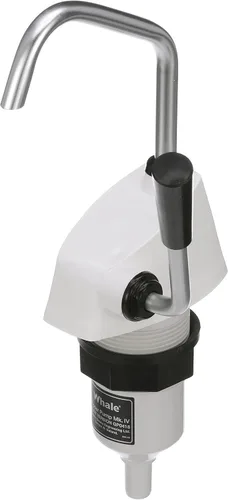 Whale GP0418 Bomba abatible Mk 4 Bomba de agua de cocina manual para cocina, conexión de manguera flexible de 1/2 pulgada, caudal máximo de 1.85