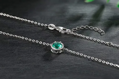 Miniatura 4 de Presentski Collar de piedra natal para mujer plata de ley 925 colgante solitario delicado collar regalos de cumpleaños para mujeres y niñas collares
