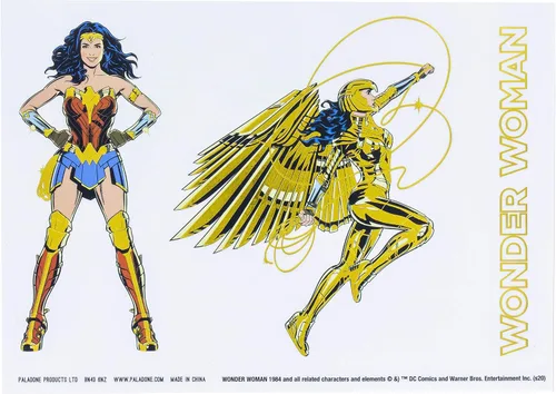 Miniatura 3 de Paladone DC Comics Wonder Woman 1984 - Calcomanías para gadgets, 4 hojas, PP6775WWF