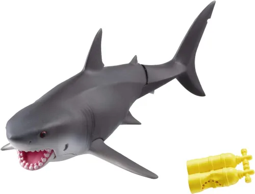 Takara Tomy Ania AS-07 Gran tiburón blanco (versión flotante) Juguete de dinosaurio animal para edades de 3 años en adelante
