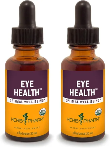 Herb Pharm Eye Health Fórmula herbaria líquida con extracto líquido de arándano y goji - 1 onza (paquete de 2)