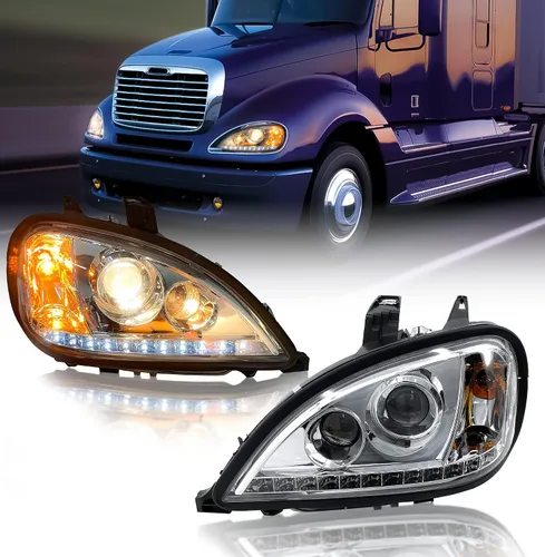 Miniatura 13 de Torque Faro delantero de repuesto para lado del conductor izquierdo para camiones semi Freightliner Columbia 1996-2017, aprobado por DOT SAE, faro