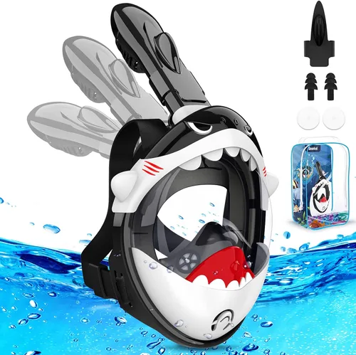 Miniatura 8 de Kkdi Kids Snorkel Mask, Full Face Snorkel Mask for Kid 4-16, Foldable Snorkeling Gear for Kids Snorkeling Set for Swimming Pool Toys, Dry Top