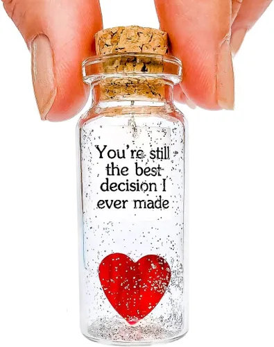 Regalo de aniversario para mujeres y hombres, regalo romántico para el Día de San Valentín, para novio, novia, esposa o marido (corazón, “Eres la