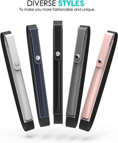 Miniatura 7 de MoKo Soporte para lápiz para Apple Pencil Pro, Apple Pencil de 1ª/2ª generación, iPencil (USB-C), Funda de cuero PU para lápiz de iPad con hebilla