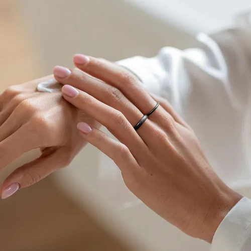 Miniatura 16 de King Will Alianza de boda de carburo de tungsteno para hombres y mujeres, anillos de promesa para parejas abovedados de alto pulido