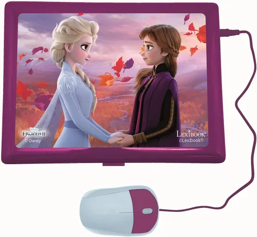 Miniatura 3 de Lexibook Disney Frozen 2 - Portátil educativo y bilingüe alemán/inglés - Juguete para niñas con 124 actividades para aprender, jugar juegos y música