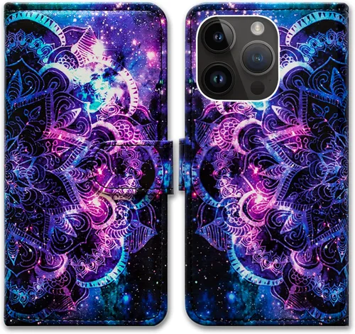 Miniatura 20 de Bcov Funda para iPhone 15 Pro Max, funda de piel con tapa y soporte para tarjeta y soporte para iPhone 15 Pro Max