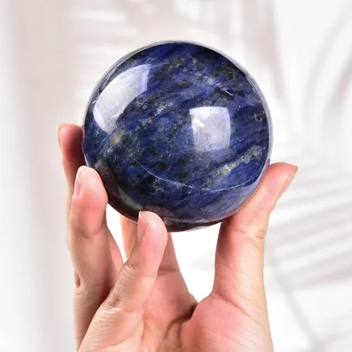 Miniatura 9 de AMOYSTONE Esfera de cristal natural naranja de piedra lunar pulida, esfera decorativa para adivinación con soporte de madera, bola de cristal