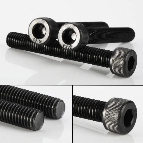 Miniatura 8 de Tornillos de cabeza hueca M6 x 0.787 in (0.315 in a 3.937 in disponibles), acero aleado grado 12.9 óxido negro, unidad de enchufe Allen, rosca