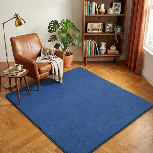 Miniatura 49 de Amearea Alfombras Modernas de Área para Dormitorio Sala de Estar, 4x6 Pies Gris Alfombra de Espuma Viscoelástica Engrosada, Alfombras Mullidas