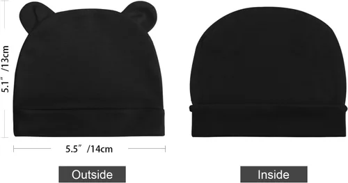 Miniatura 5 de DRESHOW BQUBO - Gorro unisex para bebé, paquete de 8 unidades, gorro de punto suave y lindo para bebé