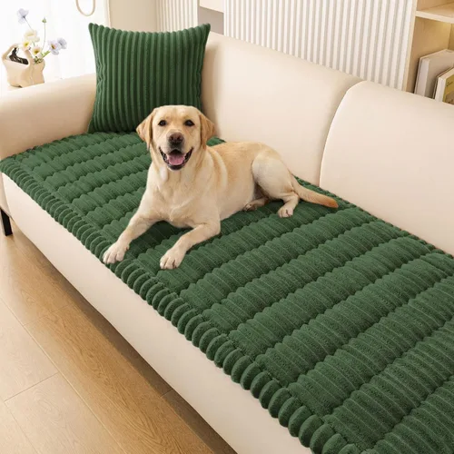 Miniatura 17 de Smiry Funda de Sofá para Perros Lavable, Fundas de Sofá para Mascotas Antideslizantes y Peludas para Sofá de 3 Cojines Apto para Mascotas, Protector