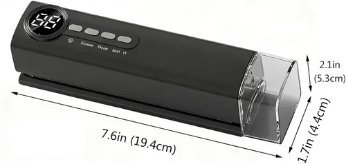 Miniatura 7 de Máquina selladora al vacío multifuncional, incluye función de extracción externa, perfecta para conservas, almacenamiento al vacío y organización