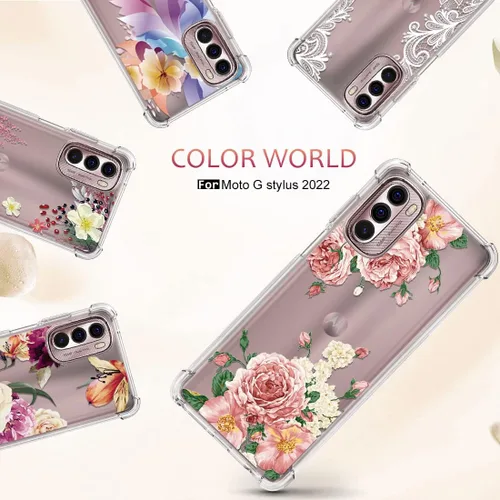 Miniatura 6 de Osophter Funda para Moto G Stylus 2022, transparente, esquinas reforzadas, TPU y absorción de golpes, flexible para Motorola Moto G Stylus 4G 2022