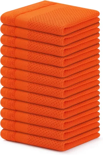 Miniatura 33 de Homaxy Paños de cocina 100% algodón, paquete de 8 – 12 x 12 pulgadas, tejido de gofre, muy suaves y absorbentes, paños de cocina de secado rápido