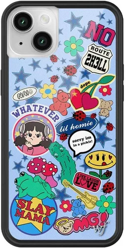 Miniatura 49 de Fundas Wildflower - Compatibles con Apple iPhone 14 Plus Parachoques protector negro, certificado de prueba de caída de 4 pies, propiedad