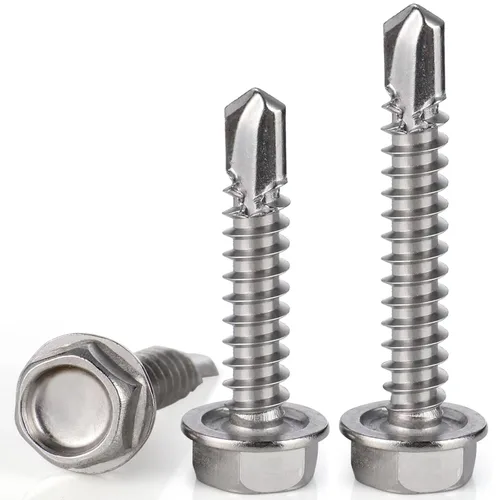 Miniatura 2 de VGBUY 320 piezas de tornillos autoperforantes para metal, #6 x 1/2 pulgada de acero inoxidable 410 tornillos autorroscantes para chapa de metal