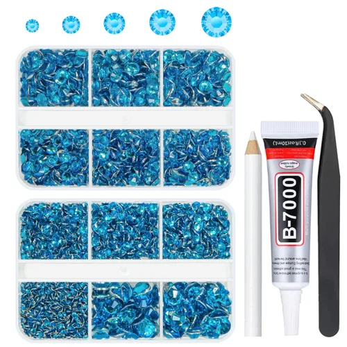 Miniatura 34 de qiipii Resina Metálica Plata Diamantes de Imitación con Parte Posterior Plana para Adornar Manualidades, Piedras Planas de 2mm-6mm, Gemas de Plata