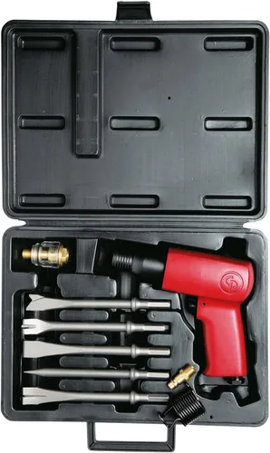 Miniatura 7 de Chicago Pneumatic CP7150K - Kit - Martillo neumático, herramienta de equipo de soldadura, construcción, 0.401 Pulgadas (10.2mm), vástago redondo