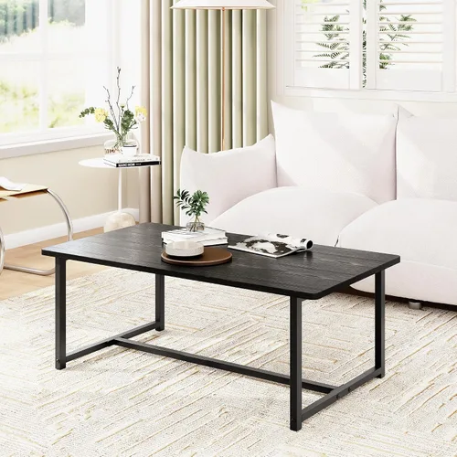 Miniatura 3 de Mesa de centro para sala de estar, mesas centrales rectangulares modernas para espacios pequeños, muebles industriales, mesas auxiliares de sofá