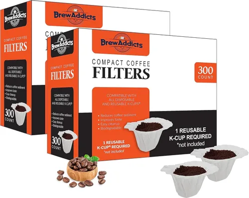 Miniatura 1 de Filtros de café de papel desechables Filtro de café desechable para Keurig 1.0 y 2.0 Tamaño y cantidad perfectos 100