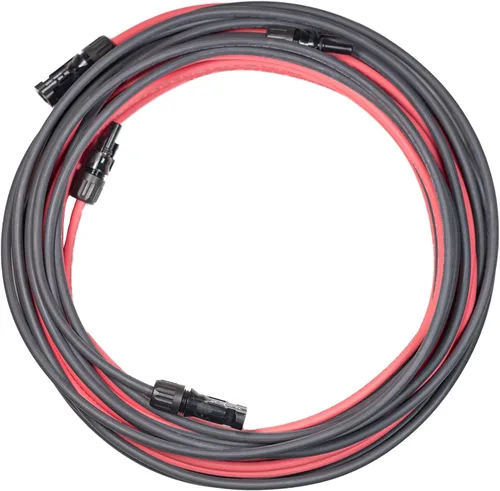 Cables de extensión solar de 10 AWG de 35 pies con conectores macho y hembra, 2000 V, resistente a la intemperie, certificación UL, cumple con RoHS