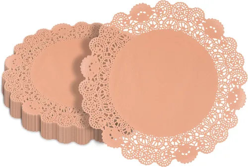Miniatura 21 de Restaurantware Pastry Tek Blondas de Encaje de 4 x 4 Pulgadas 100 Vajilla Decorativa - Blondas de Mesa Desechables Redondas de Papel Negro