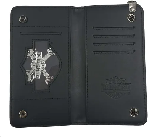 Miniatura 2 de Harley-Davidson HDMWA11215-BLK - Cartera de piel auténtica para hombre