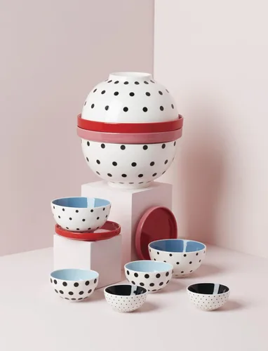 Miniatura 5 de kate spade new york On The Spot - Juego de anidación, 8 piezas, blanco/multicolor