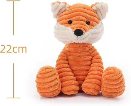 Miniatura 5 de Apricot Lamb Juguetes de peluche de zorro de pana suave, perfecto para niños (zorro de pana, 7.9 pulgadas)