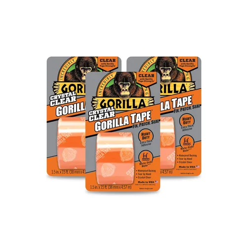 Miniatura 8 de Cinta transparente Gorilla de reparación de ducto, Blanco, 6015002