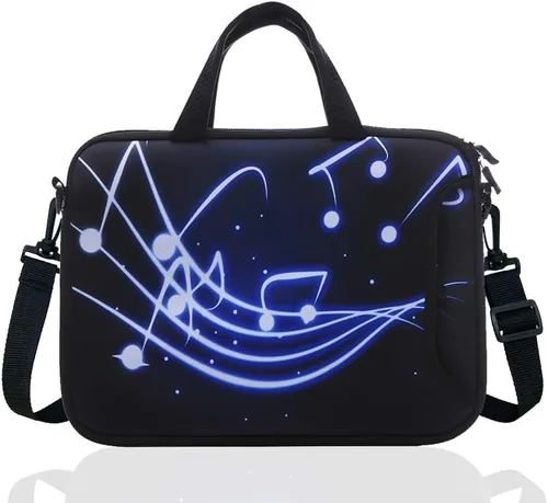 Funda de neopreno para portátil de 11 a 12 pulgadas con correa para el hombro para Ultrabook de 11 pulgadas, 11.6 pulgadas, 12 pulgadas, Negro