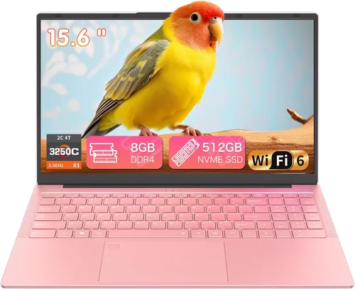 Auusda 2026 Traditional Laptop Computer for Students & Work, 15.6", 3250C Ryzen 3 Processor, WiFi 6, BT 5.3, Backlit Keyboard, Fingerprint, Dual USB