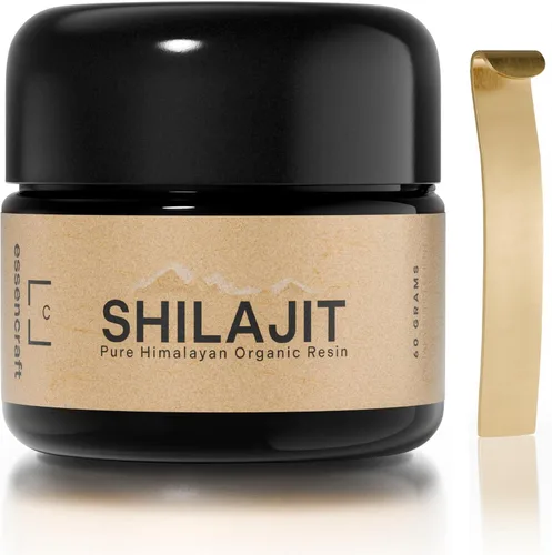 Resina de Shilajit Orgánico del Himalaya - Potencia Máxima de 500mg, Shilajit Puro Testado en Laboratorio para Hombres y Mujeres, Ácido Fúlvico con