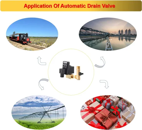 Miniatura 5 de Válvula de drenaje automática G1/2 AC230v,Válvula de drenaje del compresor de aire DN15,Operación automática y diseño programable