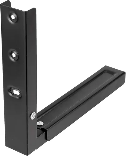 Miniatura 9 de 4 piezas 2 pares universales de soporte de pared para microondas, soporte plegable para horno de cocina, soportes ajustables para microondas