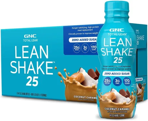 Miniatura 15 de GNC Total Lean - Batido magro de chocolate y menta, 14 onzas, 12 botellas
