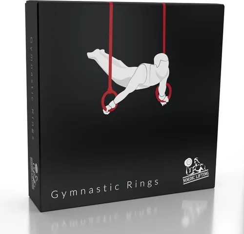 Miniatura 8 de Nordic Lifting Anillos y correas de gimnasia, resistentes para gimnasia, crossfit y entrenamiento de fitness, el mejor juego olímpico de gimnasio