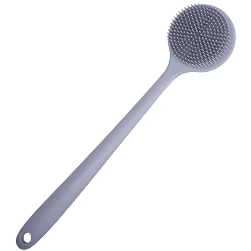 Miniatura 10 de DNC Exfoliador de Espalda para Ducha Cepillo Corporal de Silicona Suave para Baño con Mango Largo (Negro)