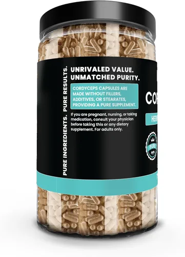 Miniatura 3 de PURE ORIGINAL INGREDIENTS Cordyceps (730 cápsulas) sin magnesio o rellenos de arroz, siempre puro, verificado por laboratorio