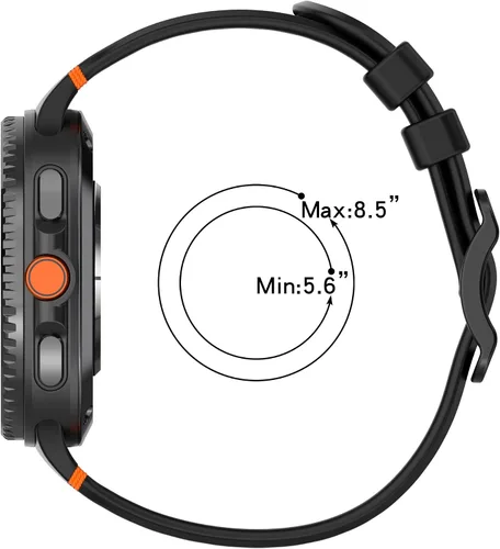 Miniatura 8 de Paquete de 3 correas compatibles con Samsung Galaxy Watch 8 Classic de 1.811 pulgadas, Watch 8 de 1.575 pulgadas/1.732 pulgadas, correa deportiva
