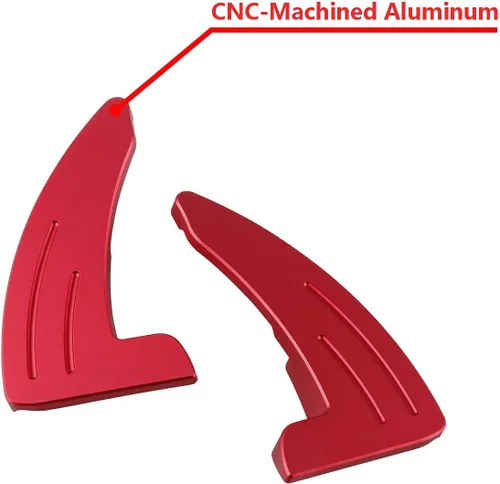 Miniatura 6 de Extensión de levas de cambio para Dodge Charger, Challenger - Cubiertas de levas de cambio de volante de aluminio billete compatibles con Dodge