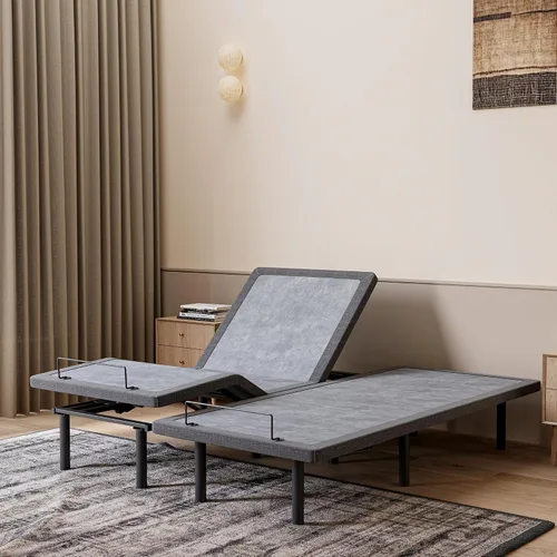 Miniatura 15 de ESHINE Base de cama ajustable + colchón híbrido de 14 pulgadas Twin XL (Suave Medio) - Espuma viscoelástica de gel de lujo, bases de cama