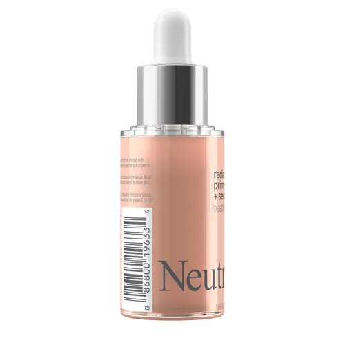 Miniatura 4 de Neutrogena Healthy Skin Radiant Booster Primer & Serum, Suero para unificar el tono de la piel y prebase con péptidos y pigmentos de perla, unifica