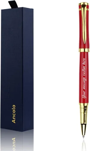 Miniatura 10 de Ancolo Fancy Roller Pen Set de bolígrafo de lujo con 2 recambios de tinta negra - 0.028 in. Bonitos bolígrafos de regalo para mujeres o hombres.