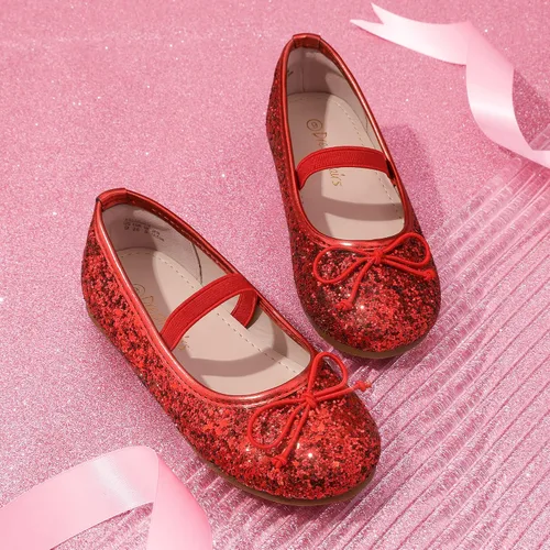 Miniatura 5 de DREAM PAIRS Zapatos de vestir para niñas pequeñas, zapatos de ballet para fiesta, boda, niña de las flores